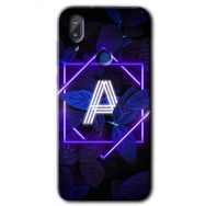 Vestel E5 Dark Neon Yaprak A Harfi Baskılı Uyumlu Silikon Kılıf