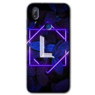Vestel E5 Dark Neon Yaprak L Harfi Baskılı Uyumlu Silikon Kılıf