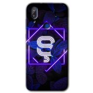 Vestel E5 Dark Neon Yaprak P Harfi Baskılı Uyumlu Silikon Kılıf