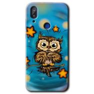 Vestel E5 Owl Bird Stars Baskılı Uyumlu Silikon Kılıf