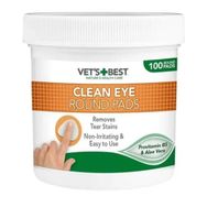Vet's Best 100'lü Kedi ve Köpekler İçin Aloe Vera Özlü Göz Temizleme Pedi