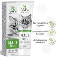 Vet's Plus Anti-Hairball 100 gr Tüy Yumağı Önleyici Malt Kedi Macunu