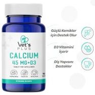 Vet's Plus Calcium Kedi ve Köpekler İçin 75'li Kalsiyum Tablet