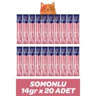 Vet's Plus Somonlu Sıvı 20x14 gr Kedi Ödül Maması