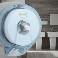 Vialli K3T Şeffaf Mini Cimri Tuvalet Kağıdı Dispenseri