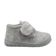 Vicco 959-B19K-446 Gri Renk Rahat Kalıp Cırt Cırtlı Yarım Bilek Unisex Bebek Pandufu