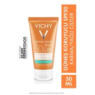 Vichy 50 ml Capital Soleil Dry Touch Karma ve Yağlı Ciltler İçin Güneş Koruyucu Krem