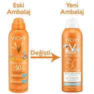 Vichy Capital Spf 50 200 ml Soleil Anti Sand Mist Çocuklar İçin Güneş Spreyi
