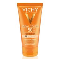 Vichy Ideal Soleil 50 Faktör Yaşlanma Karşıtı Karma-Yağlı Ciltler İçin Renksiz Yüz Güneş Koruyucu Krem