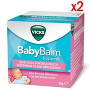 Vicks 2 Adet 50 gr Baby Balm Bebekler İçin Nemlendirici