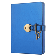 Victoria's Journals 13x18 cm Mavi Hush Hush Metalik Kilitli Defter