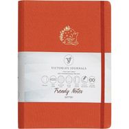 Victoria's Journals 16x22.5 cm Turuncu Canvas Gizli Spiralli Yaldızlı Sert Kapak Noktalı Defter