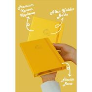 Victoria's Journals Bujo Sarı 96 Yaprak A5 160 gr Noktalı Keten Defter