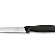 Victorinox 10 cm Testere ve Sivri Ağızlı Siyah Soyma Bıçağı
