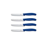Victorinox 6.7832 Swiss Classic 11 cm Mavi 4'lü Domates ve Sosis Bıçağı