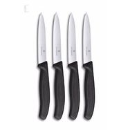 Victorinox 8 cm Düz 10 cm Tırtırlı Siyah 2'li Bıçak Seti