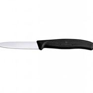Victorinox 8 cm Sivri Ağızlı Siyah Soyma Bıçağı