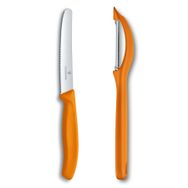 Victorinox PRM2195 Turuncu Soyacak ve Bıçak Seti