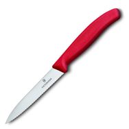Victorinox Sivri Uçlu Tırtıklı 10 cm Kırmızı Soyma Bıçağı