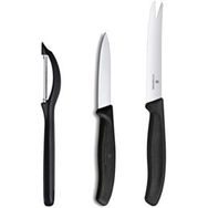 Victorinox Siyah Bıçak ve Soyacak Özel Set