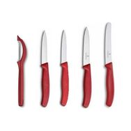 Victorinox Swissclassic Soyacaklı Kırmızı Bıçak Seti