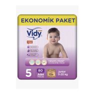Vidy Baby Premium No:5 Junior 80 Adet Bebek Bezi