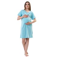 Vienetta C7T1N0402 Turkuaz Kısa Kol Turkuaz Hamile Tunik