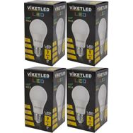 Viketled Beyaz White 9W 4'lü Set Led Ampül