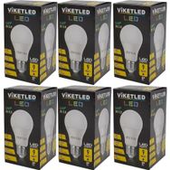 Viketled Beyaz White 9W 6'lı Set Led Ampül