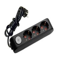 Viko 5 Metre Multilet Siyah Üçlü Priz