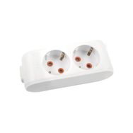 Viko 90113200 Multi-Led Topraklı Çocuk Korumalı Klemensli Beyaz İkili Grup Priz