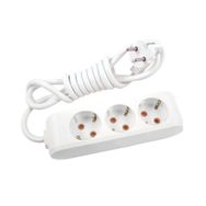 Viko 90113303 Multi-Led Beyaz Topraklı Kablolu Çocuk Korumalı 3 mt Üçlü Grup Priz