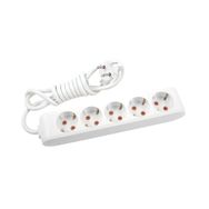 Viko 90113502 Topraklı Kablolu Çocuk Korumalı 2 mt Multi-Let Beyaz Beşli Grup Priz