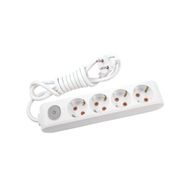 Viko 90117400 Multi-Let Topraklı Anahtarlı 4'lü Grup Priz