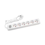 Viko 90119602 Anahtarlı Kablolu Ups Çocuk Korumalı 2 mt Multi-Let Altılı Grup Priz