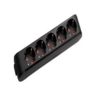 Viko 90133503 Multi-Led Siyah Topraklı Kablolu Çocuk Korumalı 3 mt Beşli Grup Priz