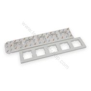 Viko 90960204 Karre Beyaz 3'lü Paket Beşli Çerçeve