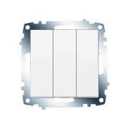 Viko 90967068 Meridian Karre Beyaz Çerçevesiz Üçlü Anahtar
