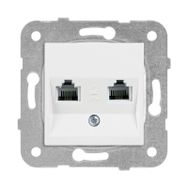 Viko 90967079 Karre Meridian Beyaz İkili Data Cat6 Prizi