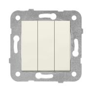 Viko 90967268 Karre Meridian Çerçevesiz Krem Üçlü Anahtar