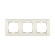 Viko 90979013 Meridian Krem Üçlü Yatay Çerçeve