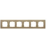 Viko 92190626 Artline Novella Bronz Altılı Çerçeve