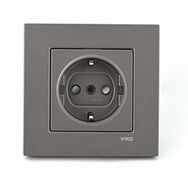 Viko 92600008 Novella Antrasit Topraklı Priz