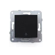 Viko 92605503 Artline Novella Siyah Light Yaylı Anahtar Çerçevesiz Priz