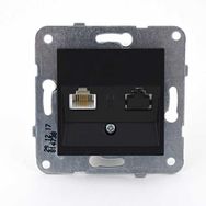 Viko 92605532 Novella Siyah Cat5E Data Prizi
