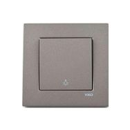 Viko Artline Novella Antrasit Light Çerçeveli Yaylı Anahtar