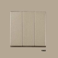 Viko Artline Novella Bronz Çerçeveli 3'lü Anahtar