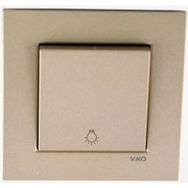 Viko Artline Novella Bronz Light Yaylı Çerçeveli Anahtar