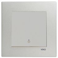 Viko Artline Novella Çerçeveli Saten Light Yaylı Anahtar