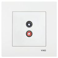Viko By Panasonic 90967037 Karre Çerçevesiz Beyaz Müzik Yayın Hoparlör Prizi
